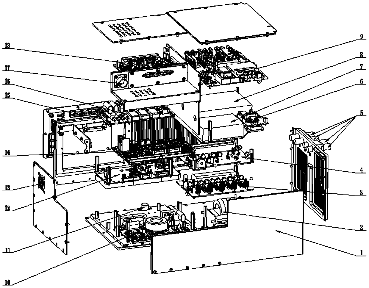 High-voltage MPM modular modulation power supply for EIK klystron