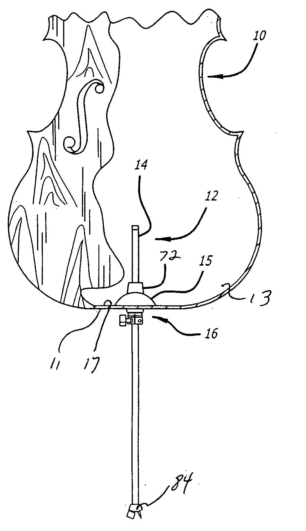 Adjustable support for a stringed musical instrument
