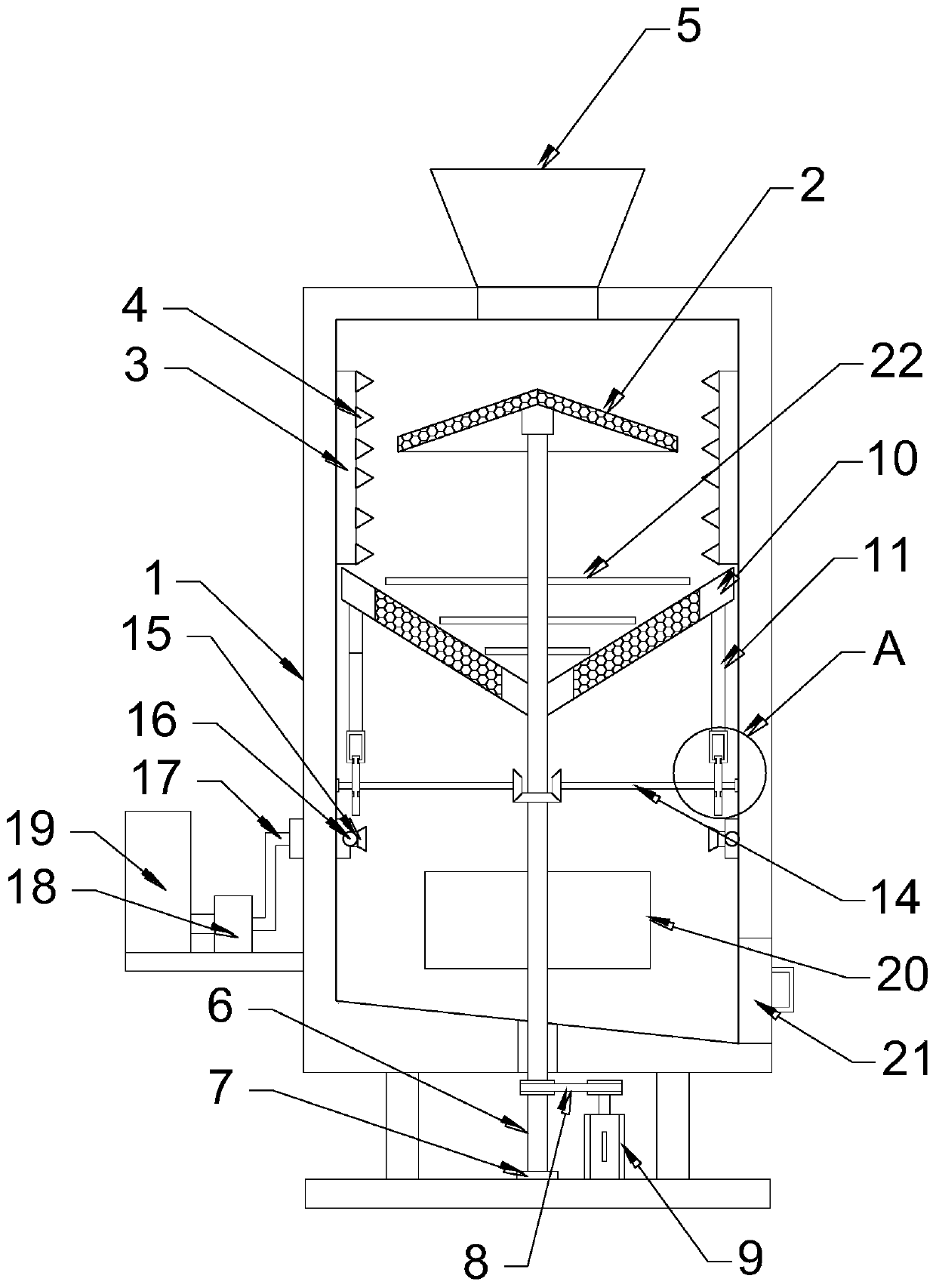 Mixing device for soil remediation