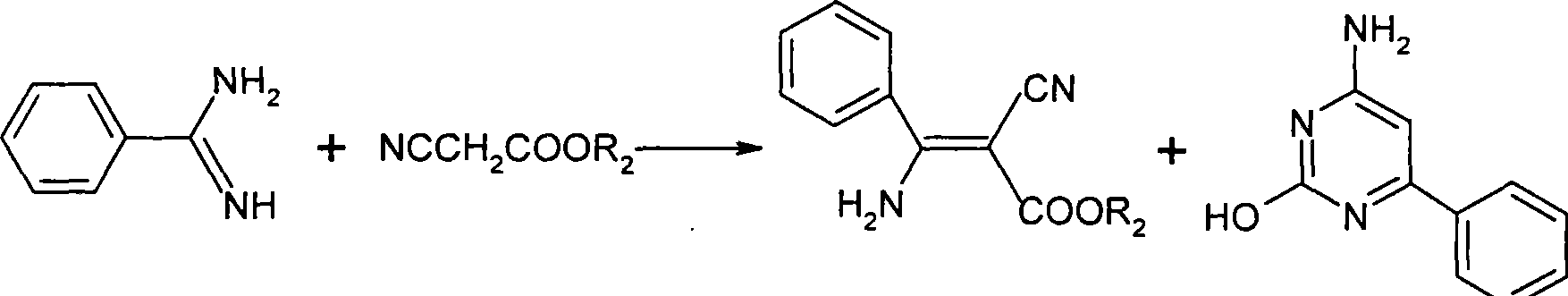 Method for preparing 2-cyano-3-amino acrylic ester derivates