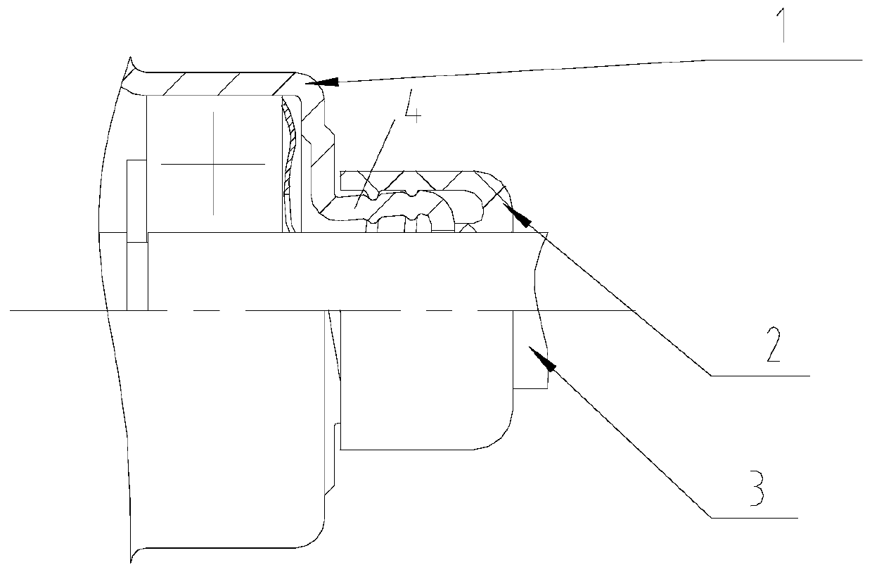 A motor shaft extension sealing structure and motor