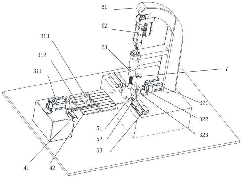 A device for removing burrs from the slot of an external spline