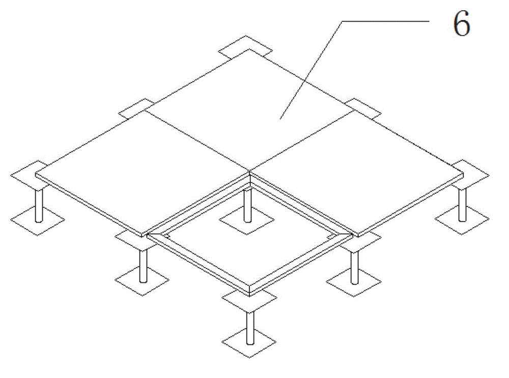 Sealing method applicable to underfloor air conditioning system and floor integrated device