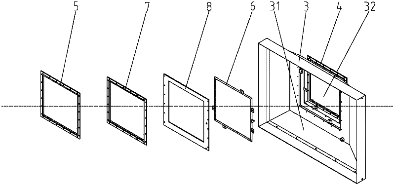 High-cleanness multilayer chip scraping device