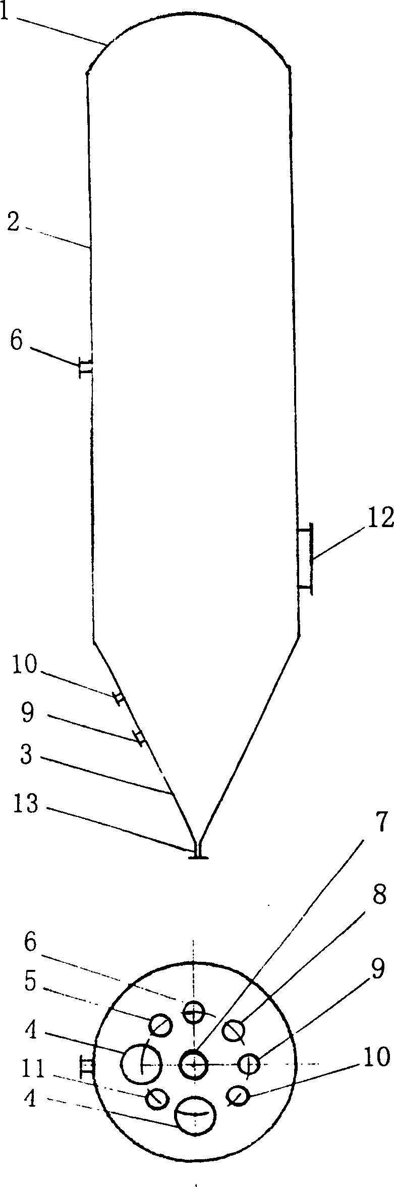 Process and apparatus for continuous manufacturing burnt sugar colouring matter