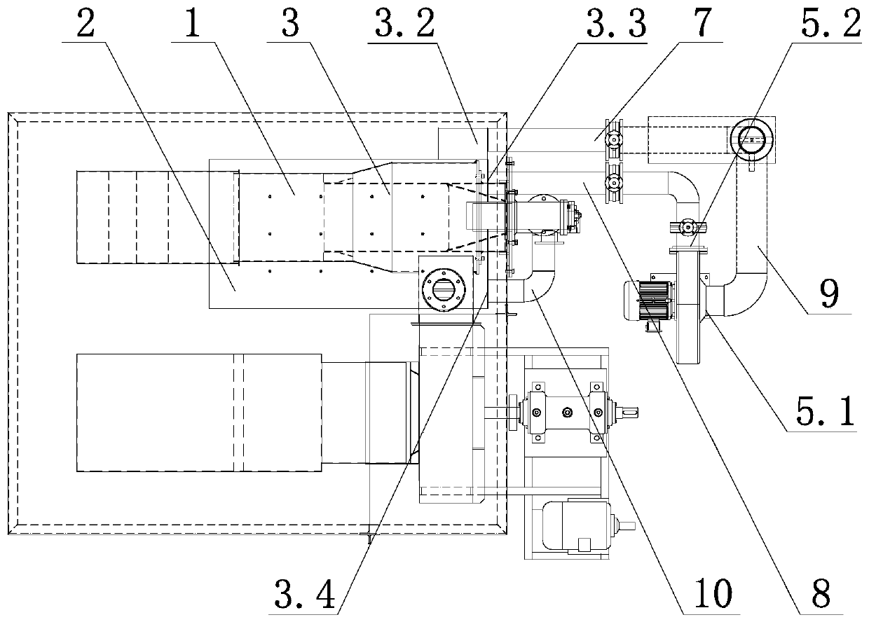 Low-nitrogen emission combustion system for heating furnace