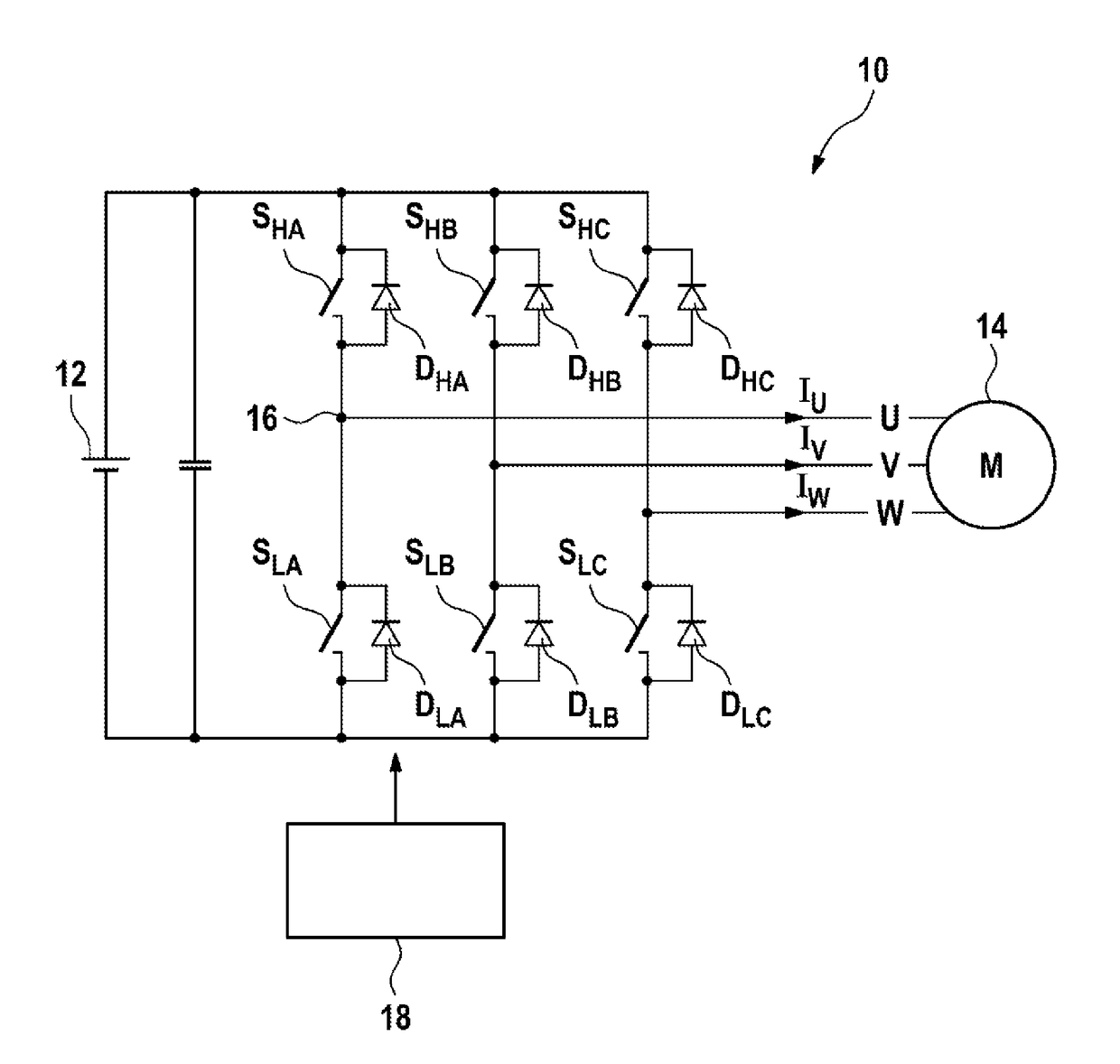 Method and device for controlling an inverter