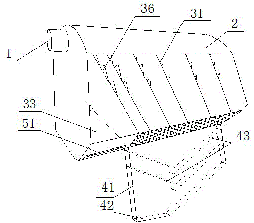 Inclined board sand removing water obtaining device