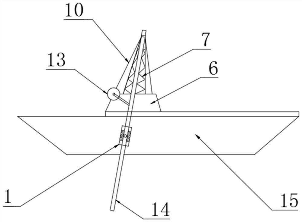 Offshore pipeline lowering rotary guide device