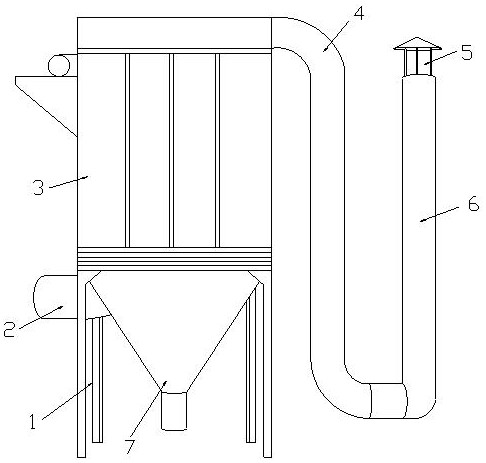 A mine dust removal device