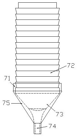 A mine dust removal device