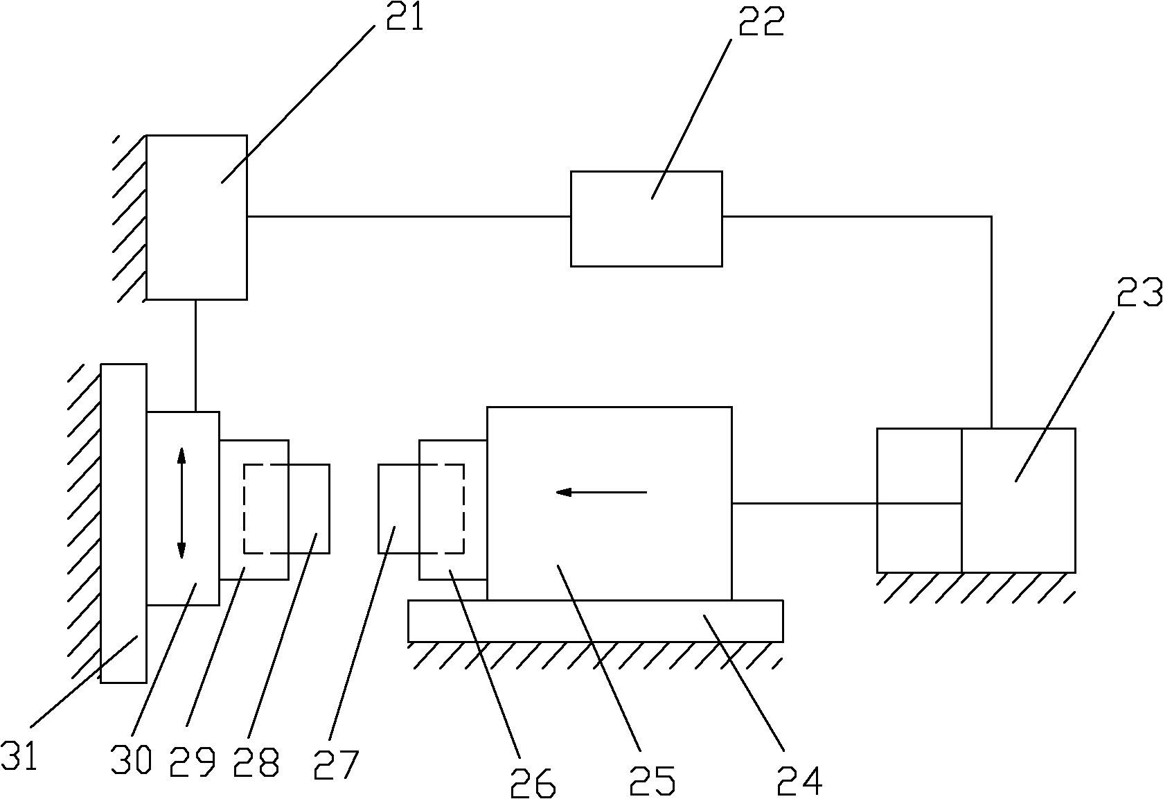 Current-loaded linear friction welding device