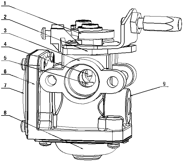 Hot press installation method of engine gas mixer and cam structure