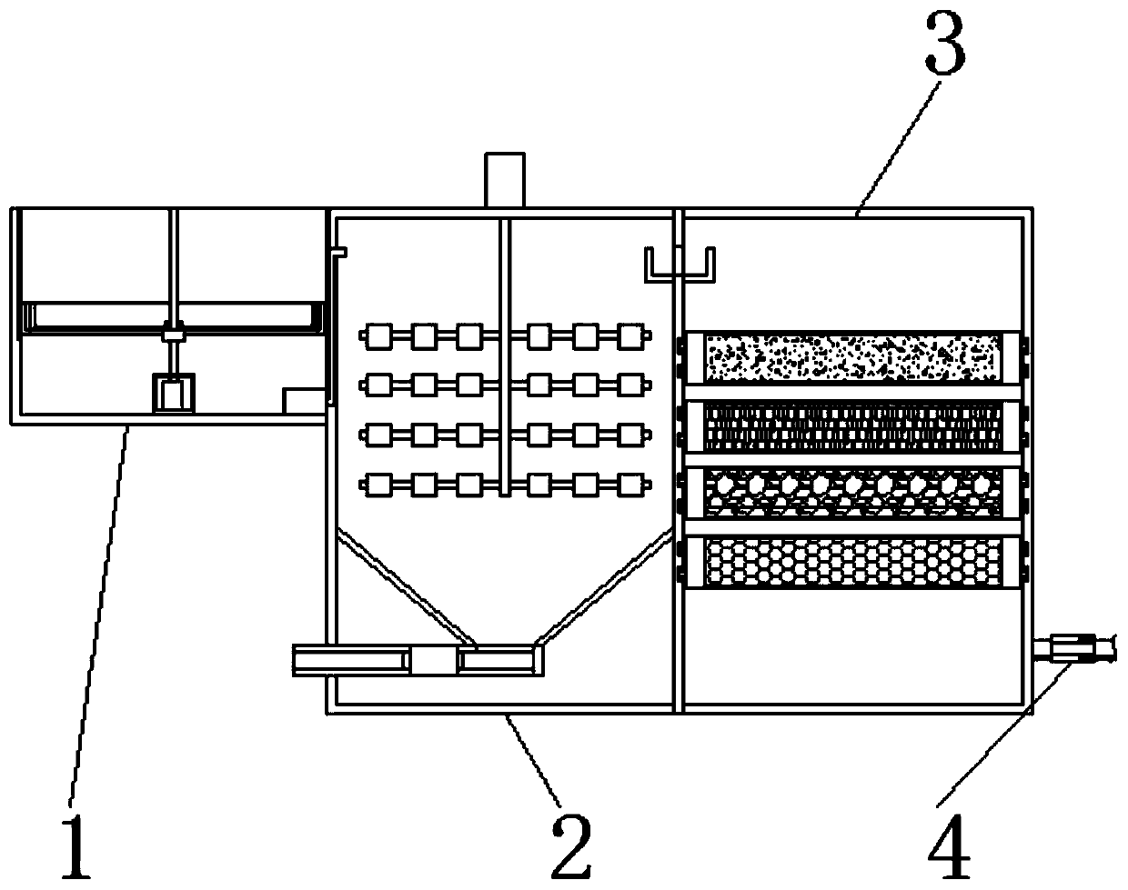 Wastewater treatment apparatus for textile processing