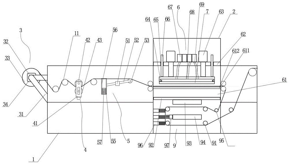 Burr-removing and dedusting weaving and printing device for spinning