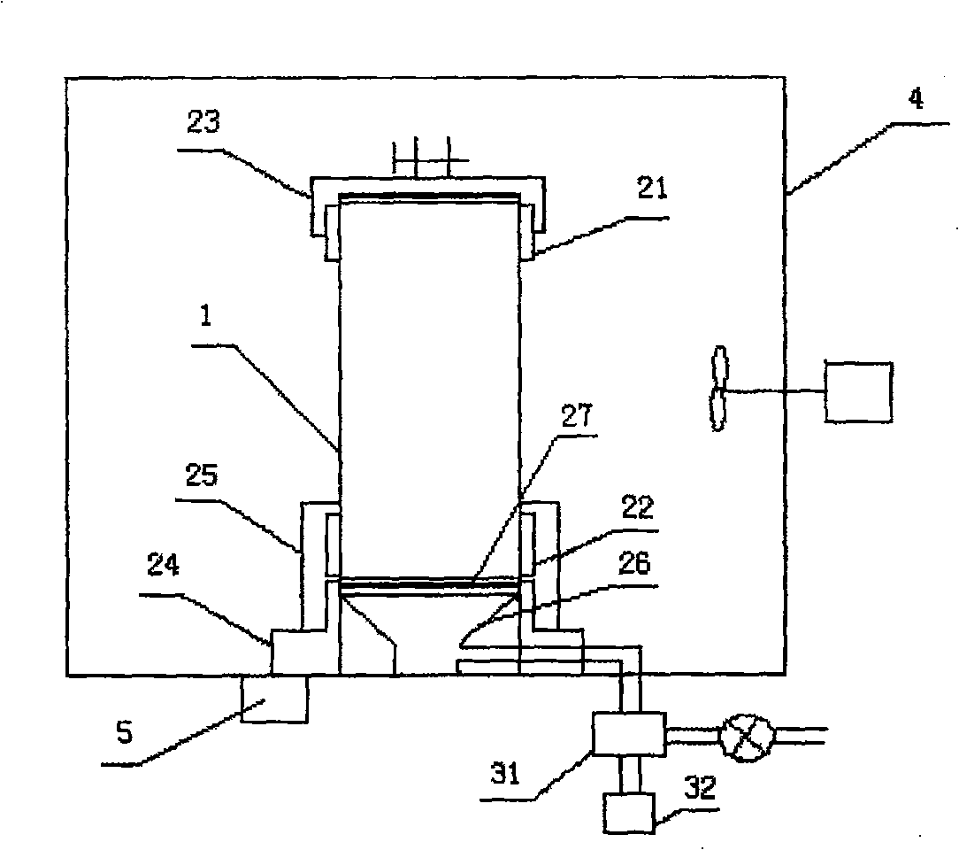 Fluidized-bed reactor for powder material
