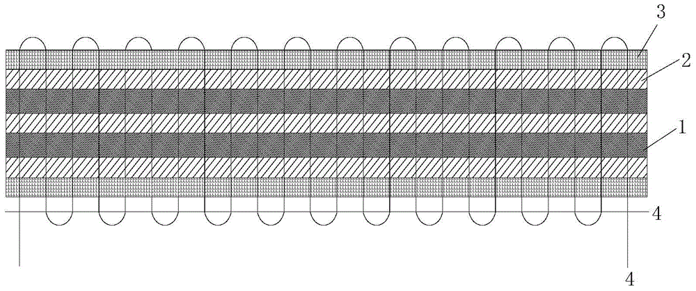 Stitched laminar flexible heat insulation material and preparation method thereof