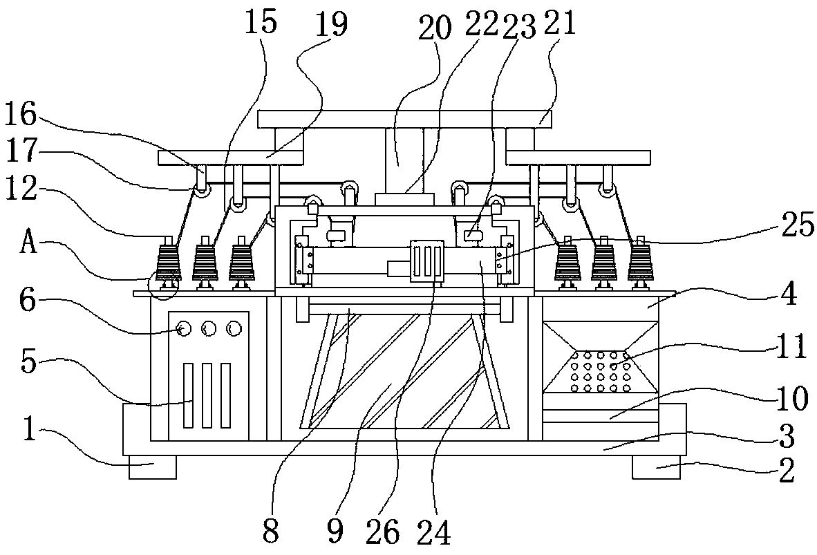 Anti-winding type high-speed numerical-control knitting device with stability
