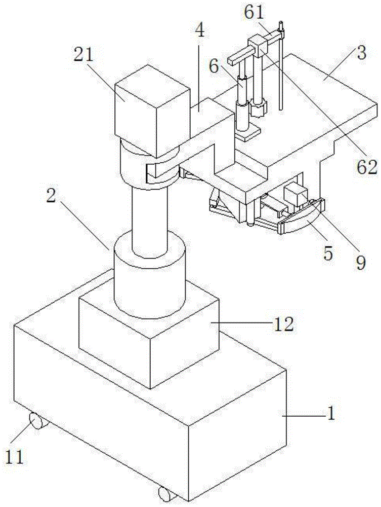 Fixing device for a spare tire of an automobile