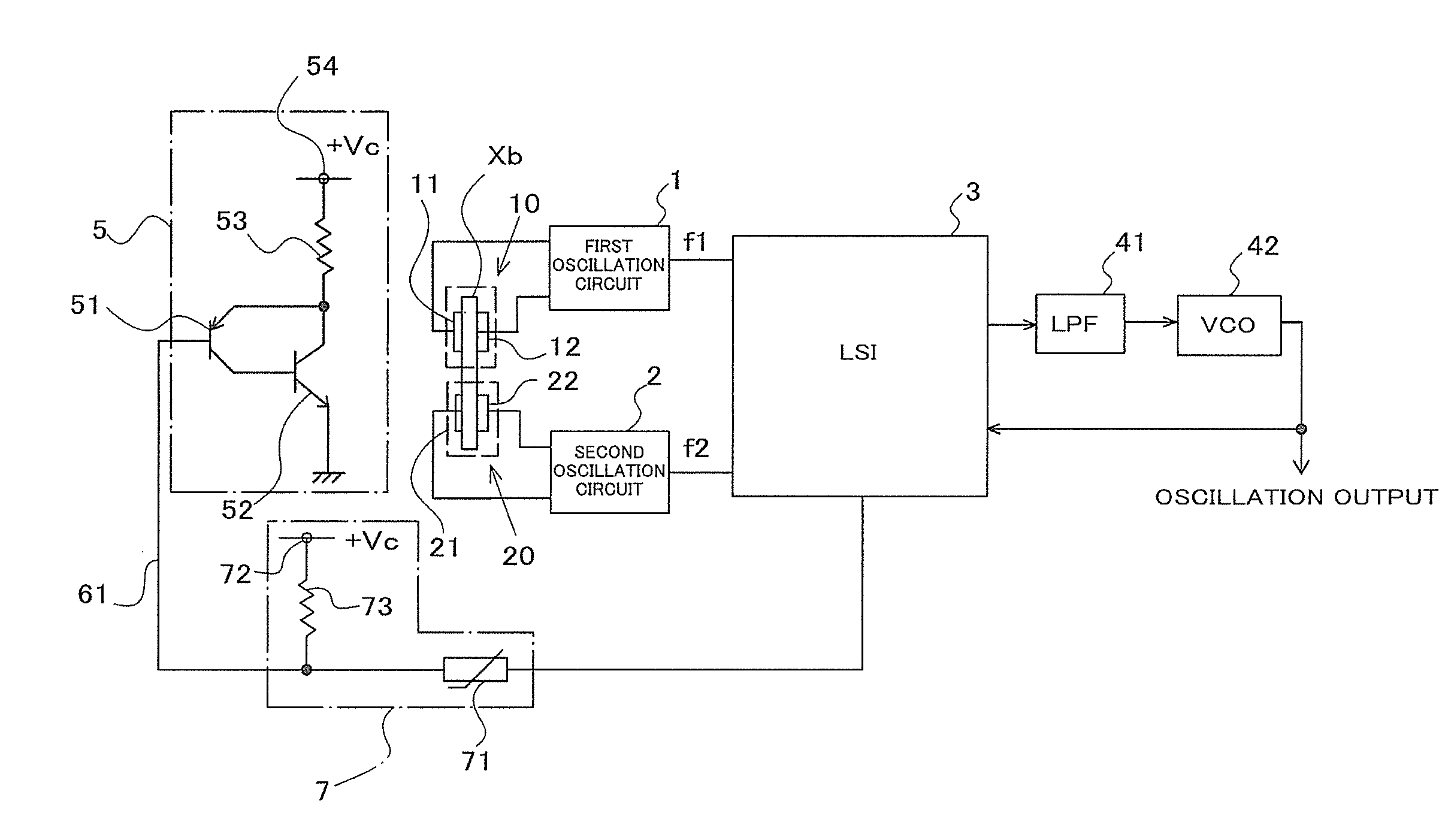Heater device and oscillation apparatus