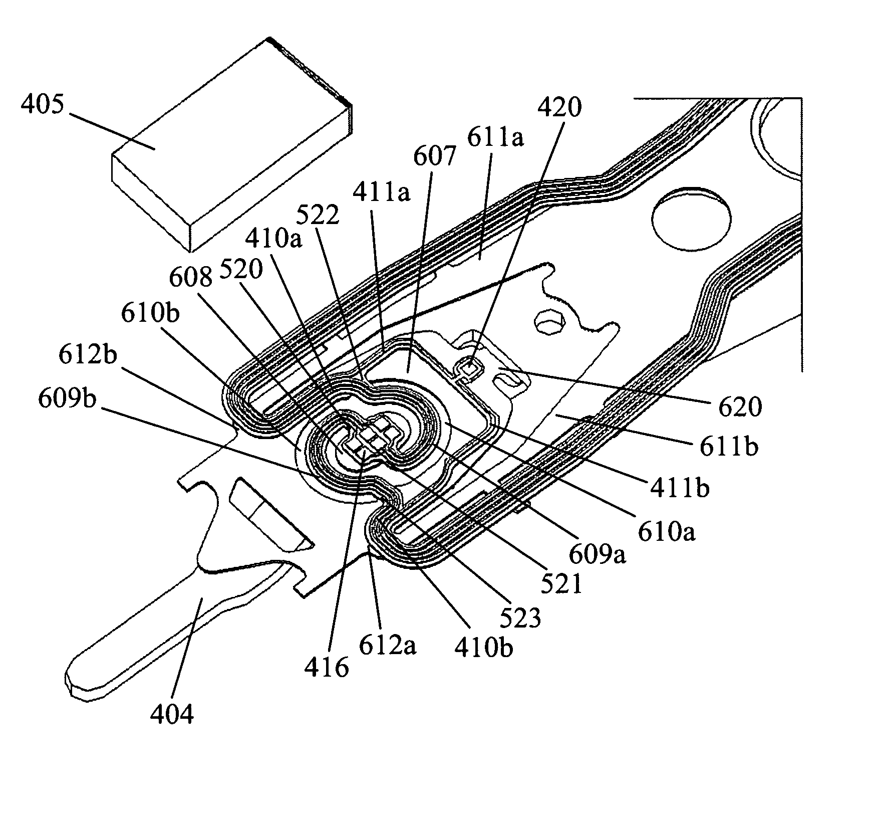 Head gimbal assembly, suspension for the head gimbal assembly, and disk drive unit with the same