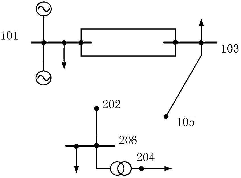 Network topology analytical method using matrix method