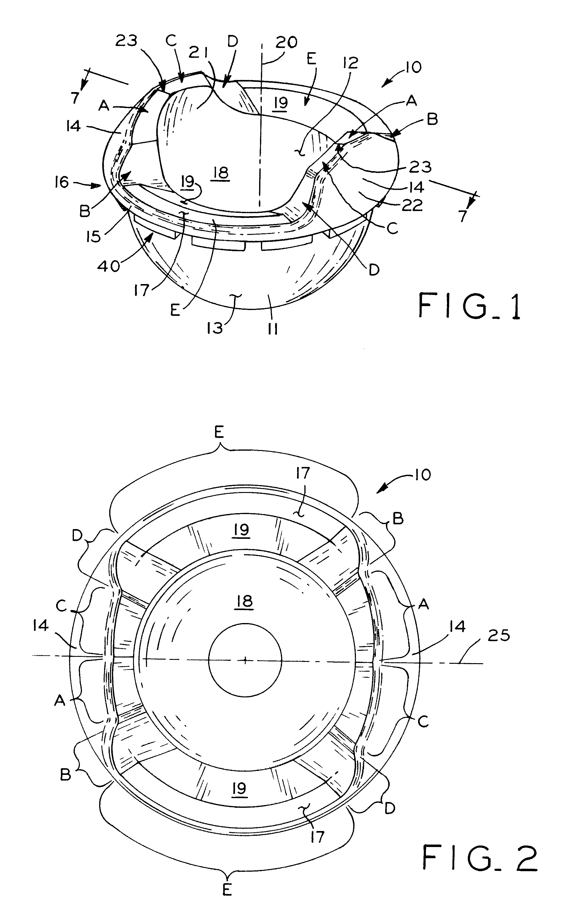 Rotating constrained liner