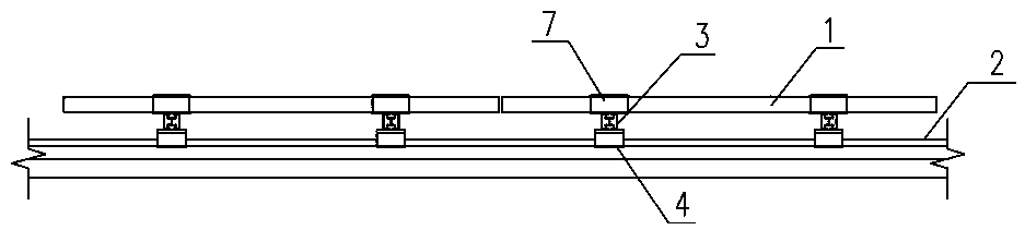 Color steel tile roof distributed photovoltaic power station module support system arranged in parallel