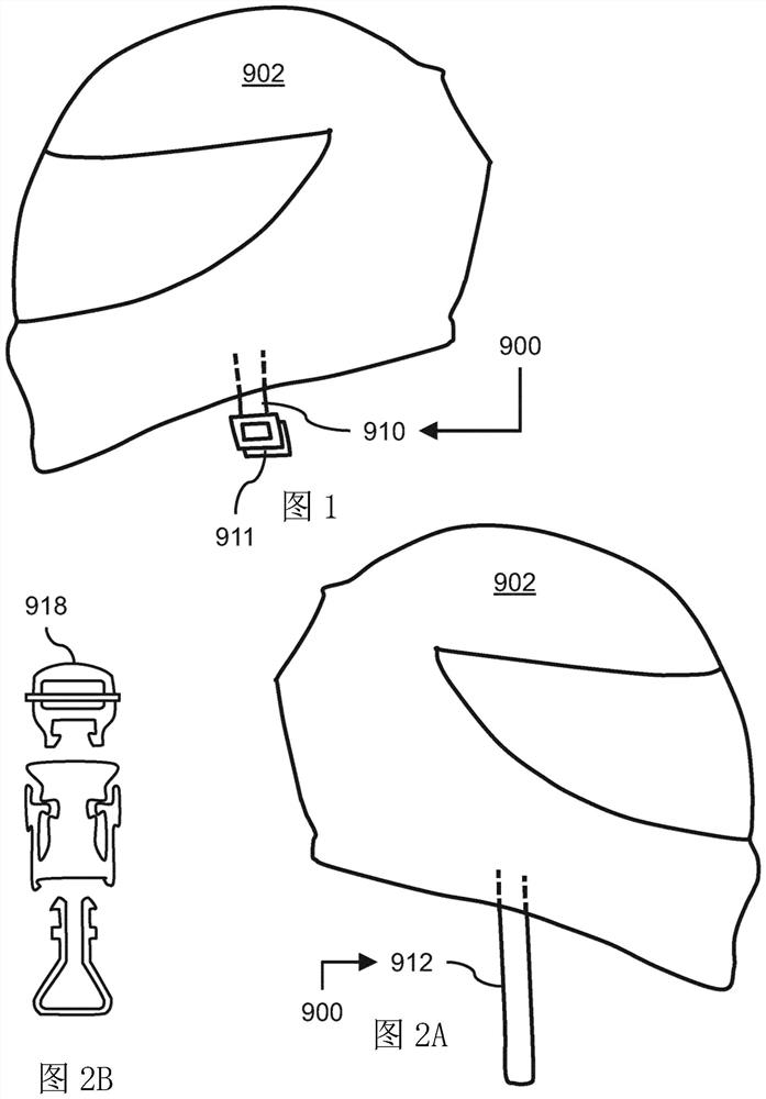 Connector for the chinstrap assembly of the helmet