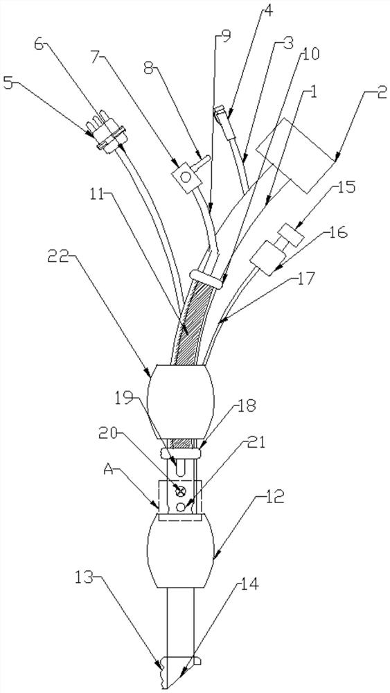 Sputum suction and medicine injection type trachea cannula