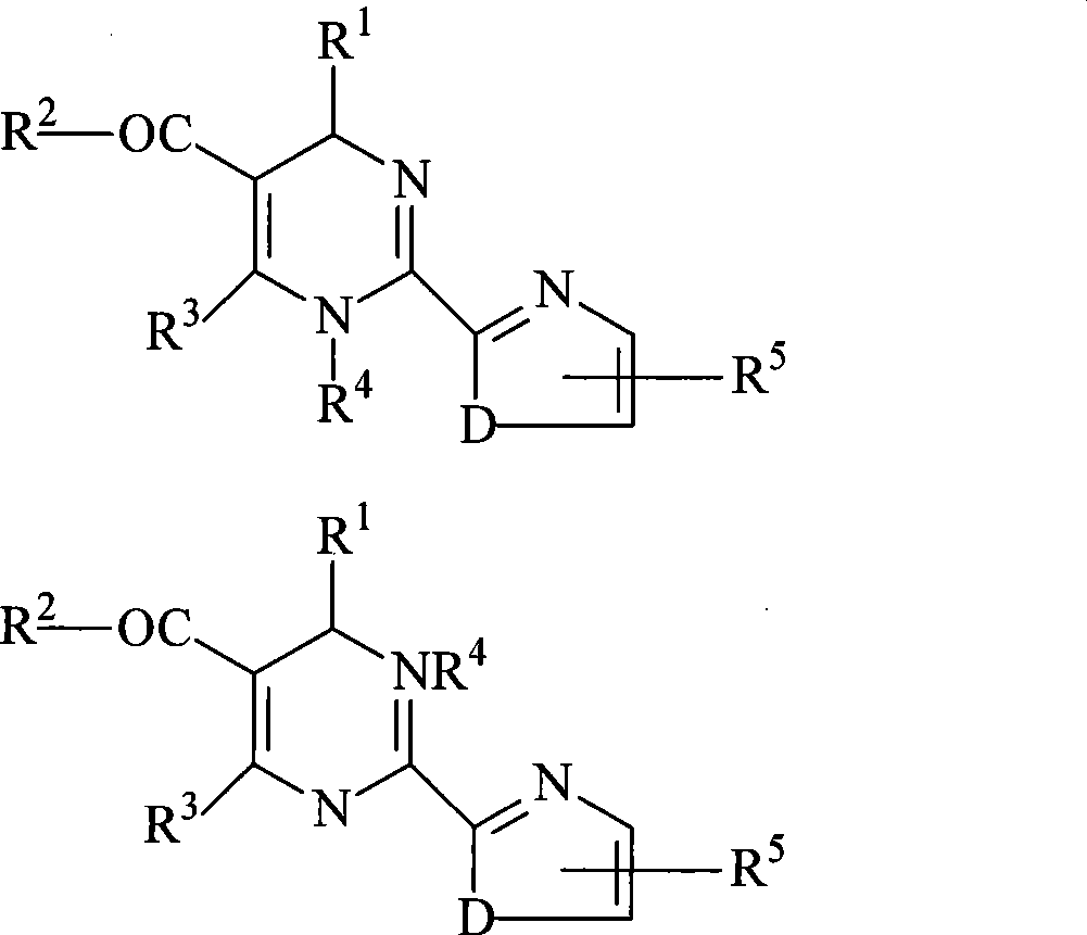 Method for splitting 2-heterocycle substituted dihydropyrimidine racemic compound