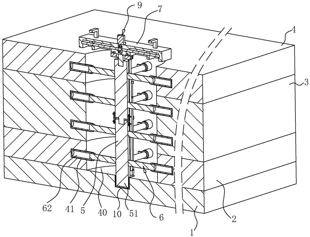 Waterproof structure of anti-floating anchor rod for deep foundation pit and construction method thereof