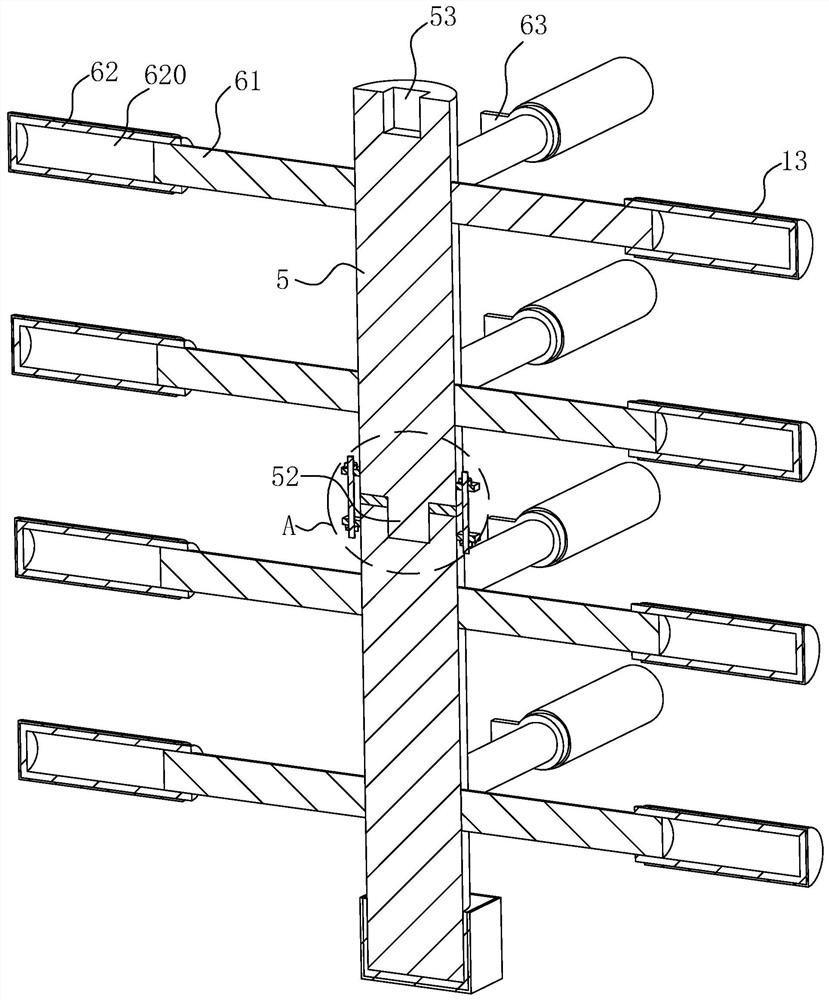 Waterproof structure of anti-floating anchor rod for deep foundation pit and construction method thereof