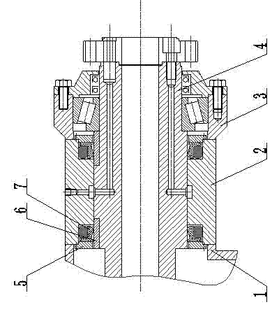 Strong sealing device of hydraulic chuck for gas pumping rig