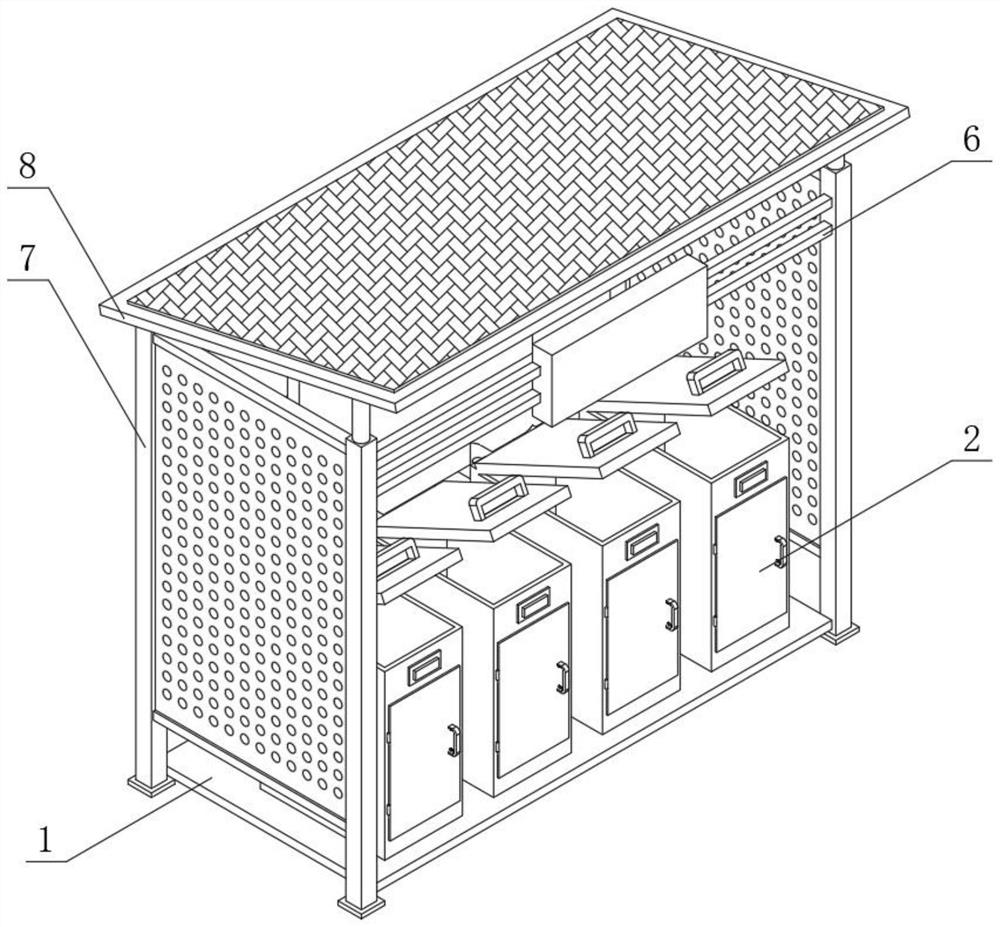 Municipal garbage recycling device