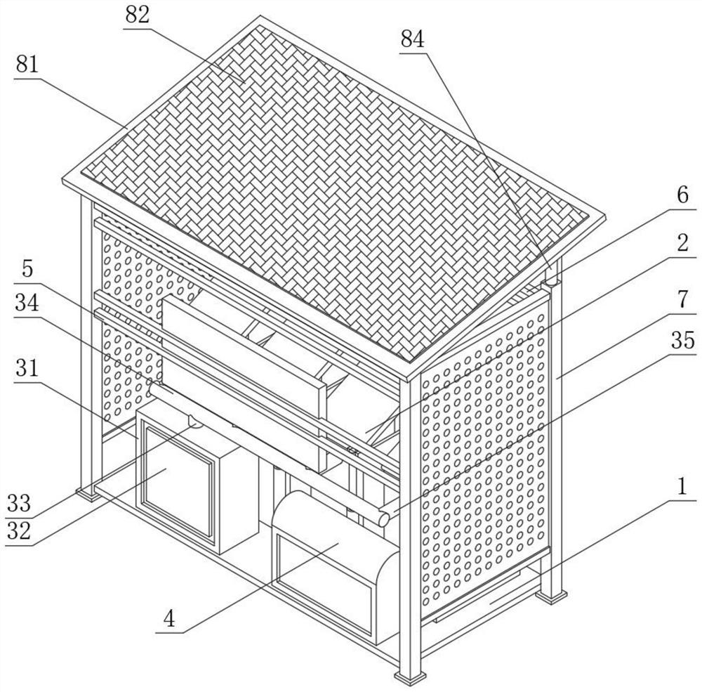 Municipal garbage recycling device