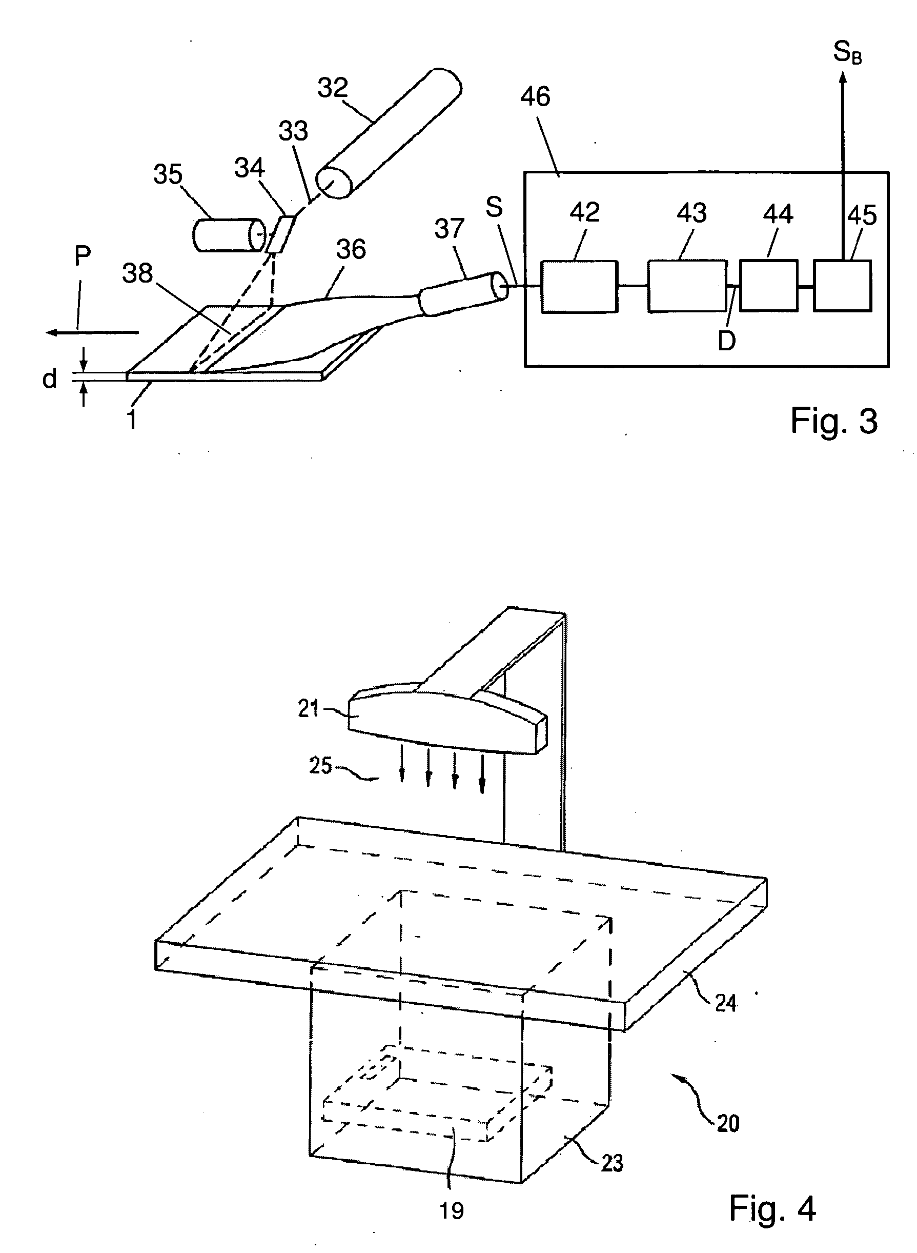 Radiography system and method for recording X-rays in phosphor layers