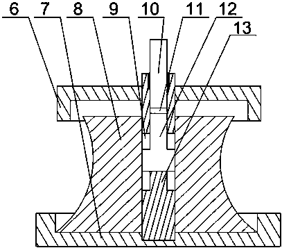 Tension adjusting assembly for stranding machine outlet