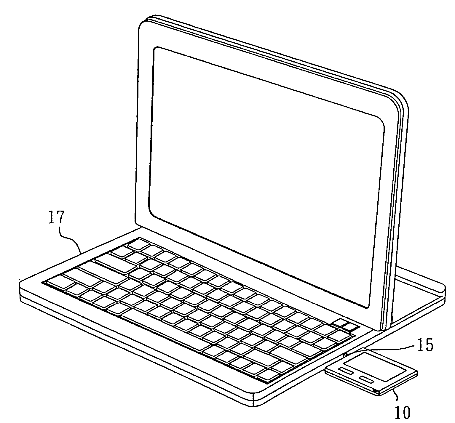 Data record method using a touch panel