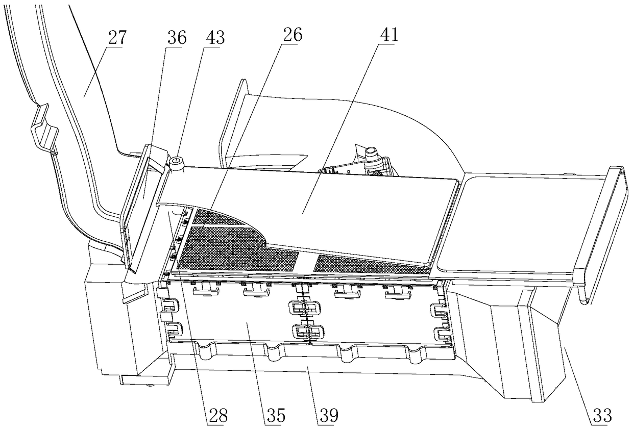 A uniform wind structure of a heat exchanger