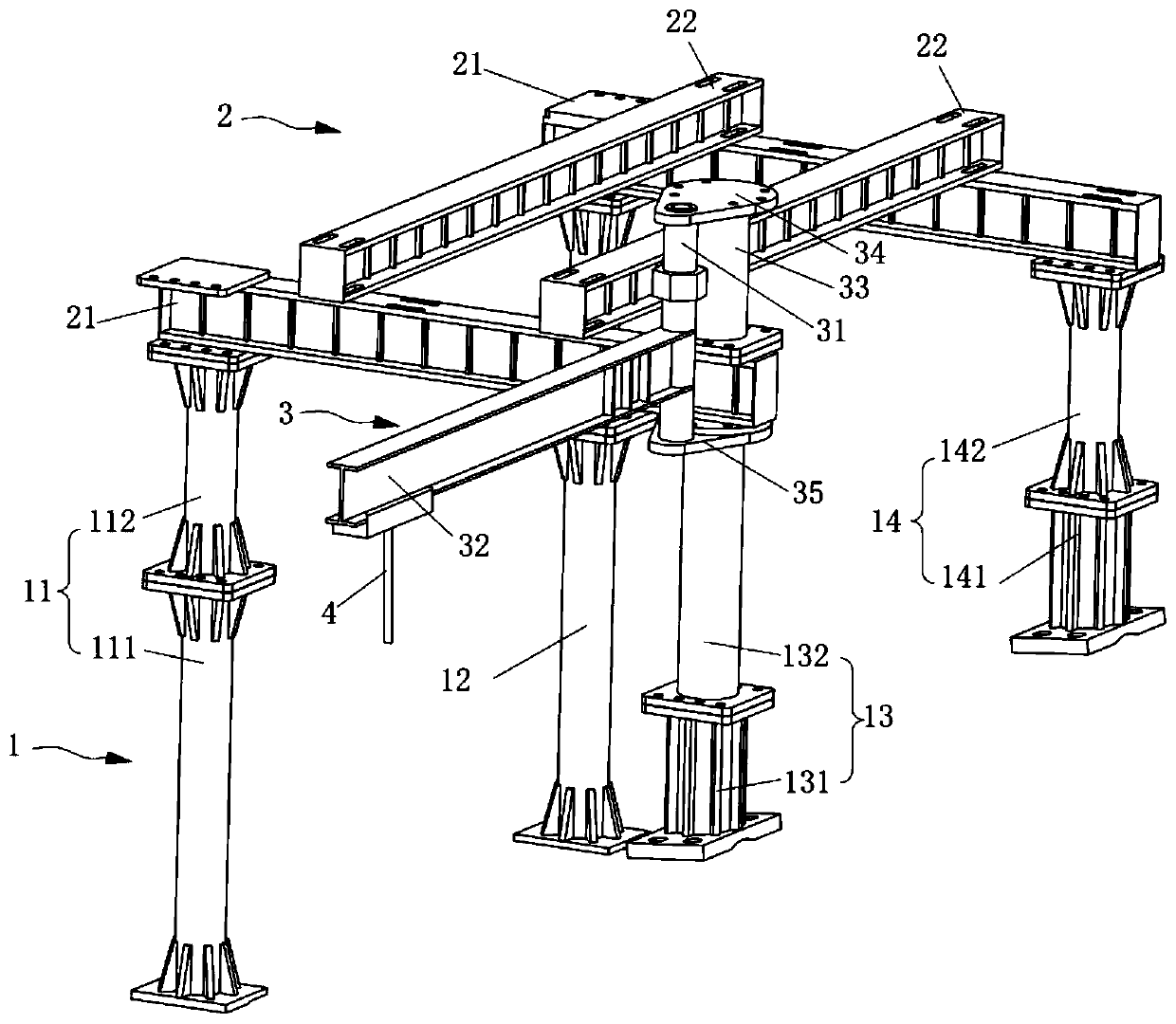 Hoisting maintenance device and wind driven generator