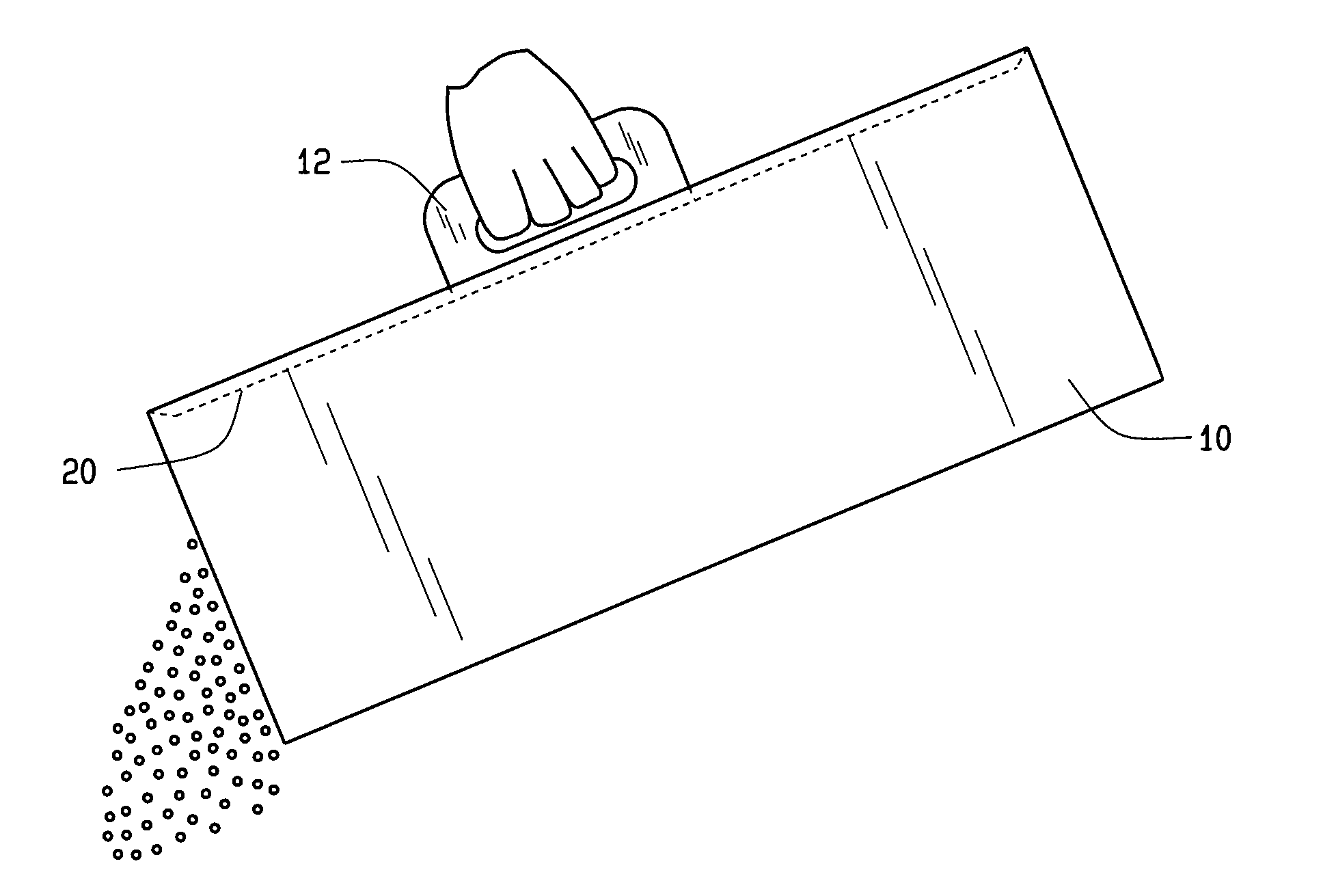 Handle assembly for packages and method of making same
