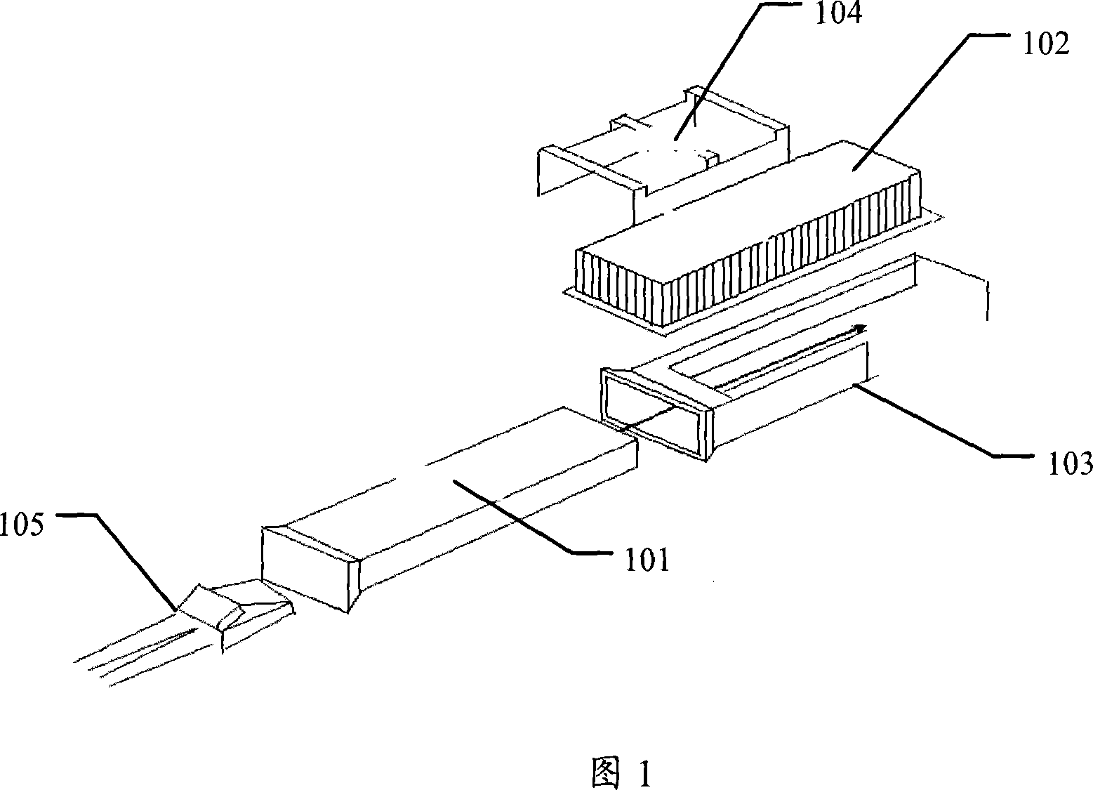 Optical module heat radiation device and radiator and communication device