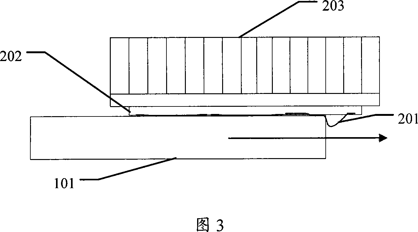 Optical module heat radiation device and radiator and communication device