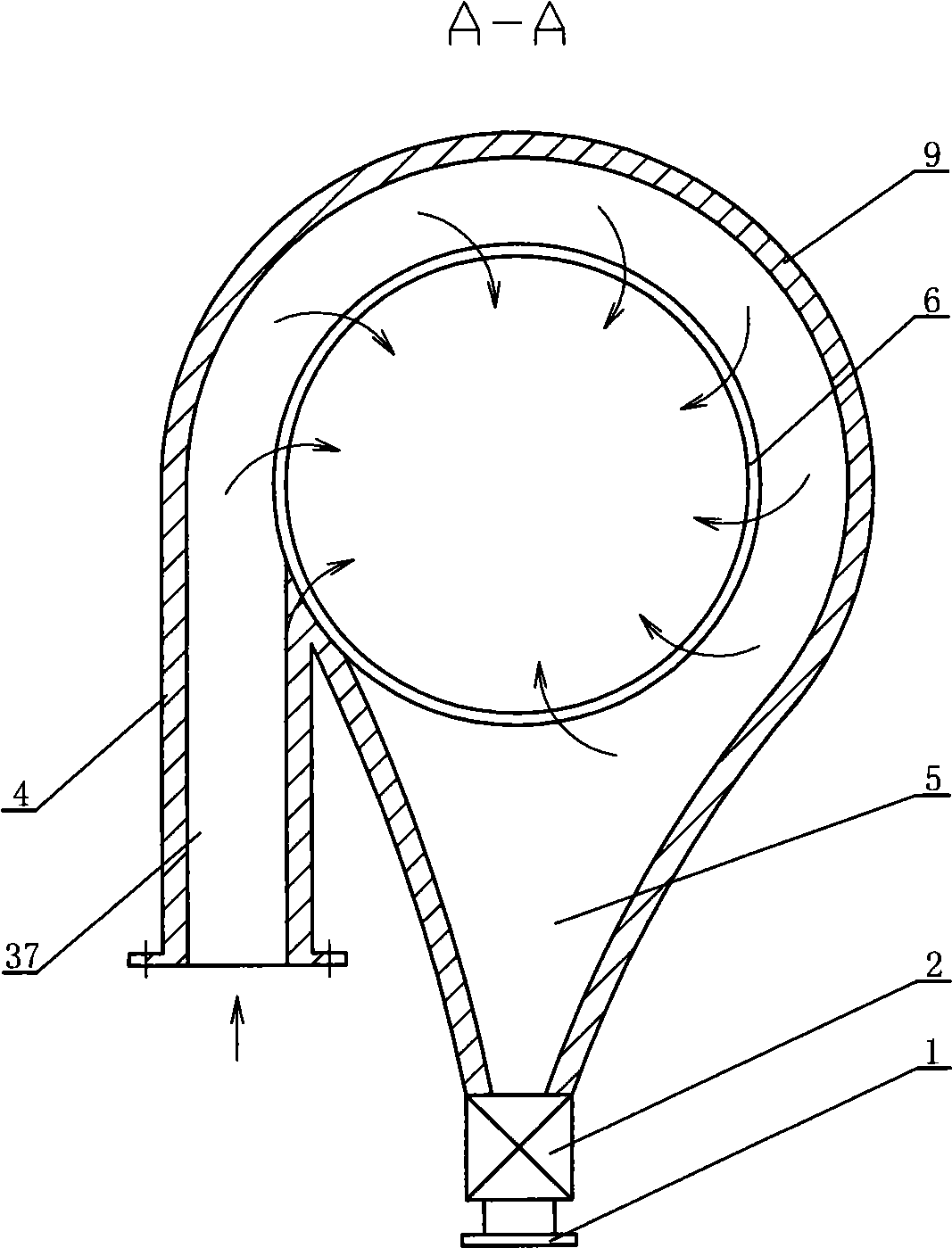 Device for filtering water automatically driven by multi-stage water power