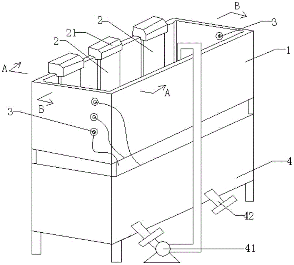 High-efficiency aluminum alloy profile oxidation device and aluminum alloy profile grinding process