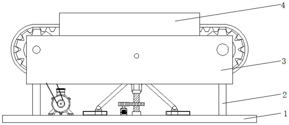 A high-efficiency protection device in the transmission of a mobile water purifier