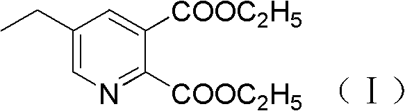 The preparation method of 5-ethylpyridine-2,3-dicarboxylate diethyl ester