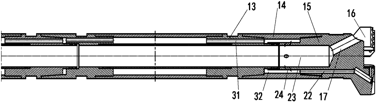Central slag ejection suction drilling tool for drilling in soft formations and its application method
