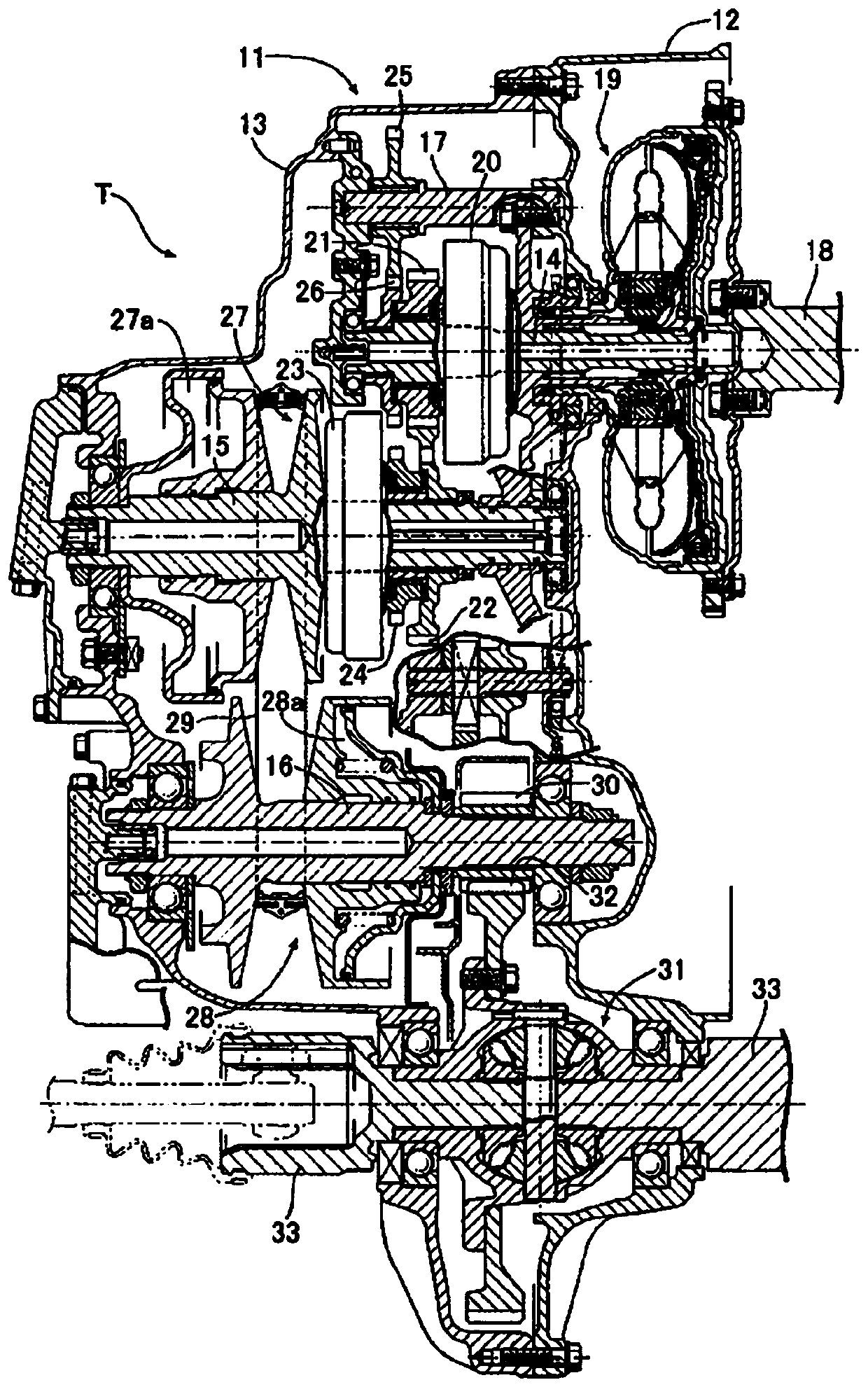 A hydraulic circuit of a transmission